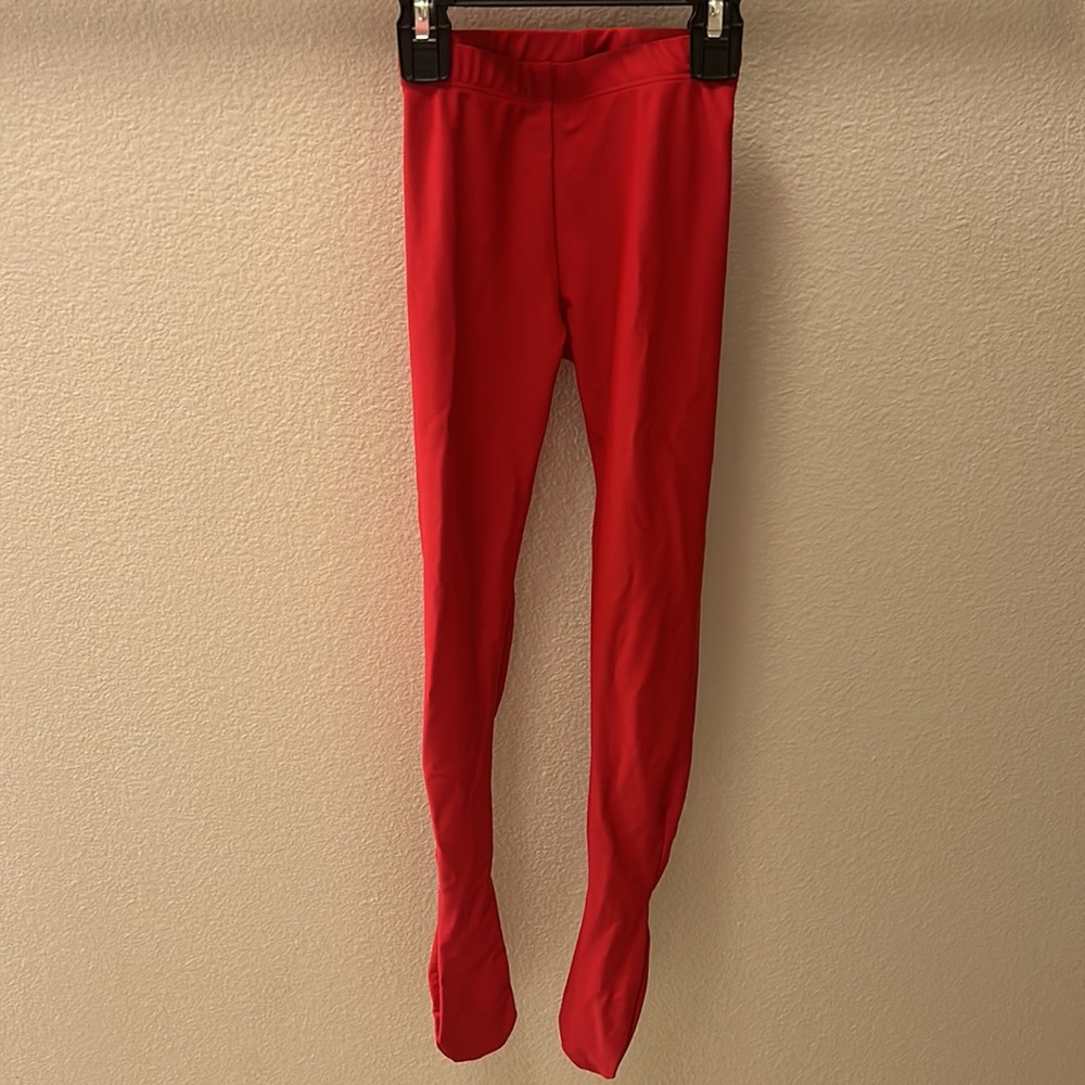 Theatricals class wear size SC (small child) red convertible tights for boys
